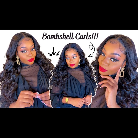 22 inch Bombshell Curl Body Wave Wig 5x5 Lace Closure - Picture 2 of 3